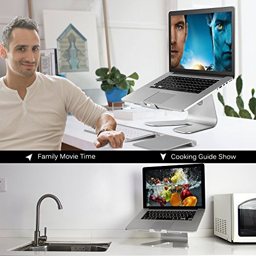 Elec3 Premium Aluminium Cooling Laptop Ständer für Apple Macbook, alle Notebooks, Tablets, eBook-Reader und Bücher Bis zu 17 Zoll (Silber) - 7