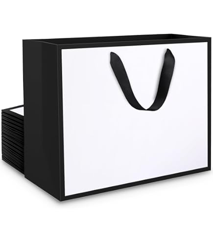 Sacchetti Regalo Di Carta Extra Large - 10 Pezzi 40x15x30 Cm Con Manici In Tessuto - Foto 10