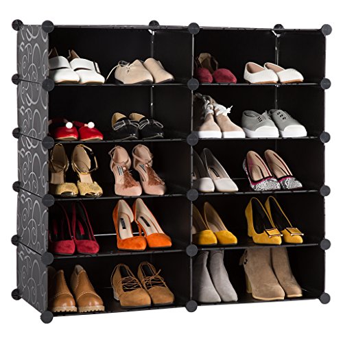 LANGRIA Schuhschrank 10 Kubus Schuhregal Regalsystem Garderobenschrank für Kleidung, Schuhe, Spielzeug und Bücher - 2