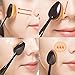 LuckyFine Pro Oval Brush Makeup Cosmetic Foundation Liquid Cream Powder Blush Pigment Tool