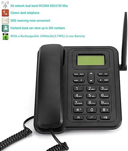 Sourcinbay Wireless GSM Desk Phone - Quadband, SMS Function