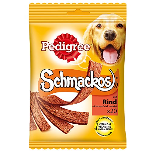 Preisvergleich Produktbild Pedigree Snack Schmackos Rind, 20 Stück, 170 g