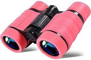 YiYunTE Binoculares para Niños Mini Prismáticos Compactos a Prueba de Golpes para Niños Alta Resolución Observación de Aves Excursiones Caza Aprendizaje Senderismo Juguetes Regalos para Niños (Rosa)