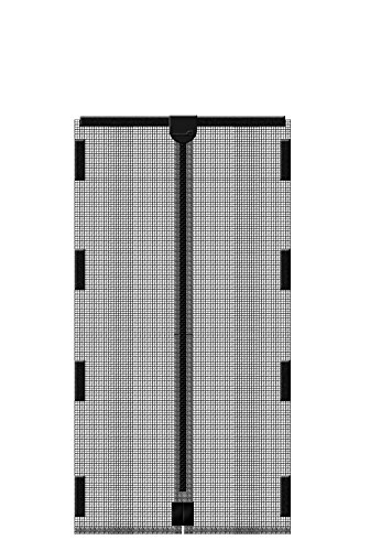 Schellenberg Insektenschutz-Magnetvorhang für Türen, 90 x 210 cm, anthrazit, 50640 - 3