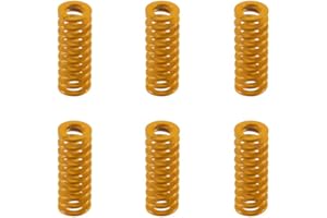 Aokin Ressorts de lit d'imprimante 3D, 8mm OD 20mm Length Compression Mould Die Springs Light Load Pour imprimante 3D Creality Ender 3, Ender 3 Pro, Ender 3 V2, Ender 3S, 6 pièces