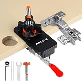 NUTKIT 35mm Adjustable Concealed Hinge Drilling Template | Woodworking Guide Locator DIY Furniture Installation Tool