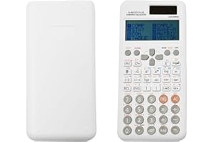 DAKEXIONG Calculatrice Scientifique Compatible avec FC-991ES Plus-2ème Édition avec 417 Fonctions pour Fournitures de Rentrée Scolaire,Étudiants,Enseignants,Affaires,Bureau,Maison,Blanc