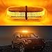 Produktbild Ralbay Rundumleuchte Orange Warnleuchte 240 LED Blinkleuchte 12V für SUV LKW KFZ ATV Jeep alle Autos Polizei Feuerwehr mit 7 Blitzmuster Magnetfuß 1 Stück