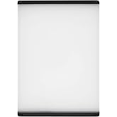 OXO Good Grips Utility Chopping Board, 10.4 x 14.75-Inch | Double-sided board, non-porous surface, smooth edges to pick up, d