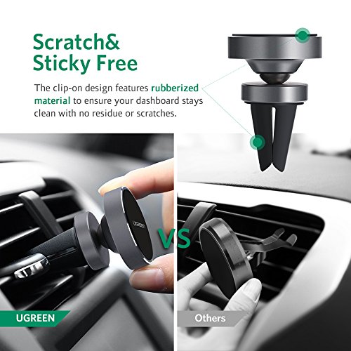 UGREEN Supporto Auto, Supporto Magnetico Cellulare per Auto Porta Cellulare Bocchette dell'Aria Rotazione di 360 Gradi per iPhone X/ 8/ 8+, Samsung S9/ S9+/ S8/ S8+, Huawei P20/ P20 Lite, LG V30, etc.