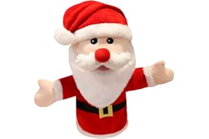 URFEDA Babbo Natale Marionetta da Mano, Pupazzo di Neve Marionetta da Mano Puppet Gloves Peluche Burattino Di Mano Del Fumetto Puppet Interactive Guanti Per Storytelling Giocattolo Educativo