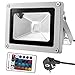 Produktbild Warmoon 10W LED RGB Fluter Strahler Led Scheinwerfer außen Licht mit Fernbedienung IP65 Wasserdicht Led Außenleuchte mit EU Plug & Fernbedienung