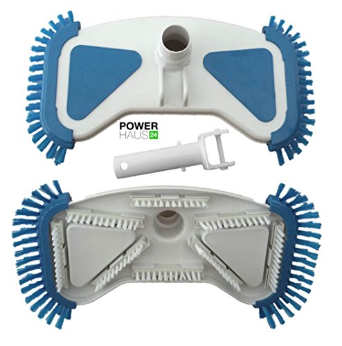POWERHAUS24® -Bodensauger De Luxe – mit seitlichen Bürsten – Schlauchanschluss – Ø 32/38mm – mit Aufnahme für Teleskopstange - 2