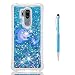 Produktbild LG G7 Hülle,LG G7 ThinQ Hülle,Grandoin 3D Bling Flüssig Fließende Schwimmende Shiny Sparkle Glitter Crystal Ultra Dünn Weiche TPU Silikon Schutz Handy Hülle Etui Schale Schutzhülle Case Cover für LG G7 / LG G7 ThinQ (Delphin)
