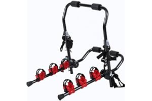 Youwise Porte Velo Voiture jusqu'à 3 vélos Supports de bicyclettes Pliable arrière Voiture, Capacité de Charge de 60 kg