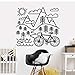 Produktbild Feld Fahrrad und Berg Wandtattoos Weihnachtsgeschenke für Kinder Fahrrad Raum Aufkleber Wald Wandkunst Dekoration  55x60cm
