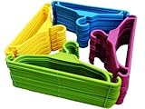 Kinder Kleiderbügel 25 Set Baby Kinderschrank Kinderkleiderbügel Farbe:Violett/Pink - 2