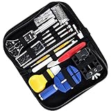 Uokoki 147PCS Uhr-Reparatur-Kit Professionelle Batteriewechsel Werkzeug Armbanduhr Band Set Multifunktions-Armbanduhr Werkzeuge Reparieren