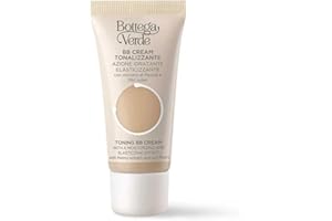 Bottega Verde - BB Cream Tonalizzante, 30 ml, con Estratto di Peonia, Azione Idratante, Elasticizzante, SPF15, Colore Naturale