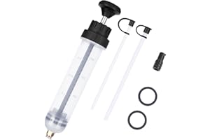 flintronic Oil Suction Syringe, 200cc Oil Suction Gun Oil Change Syringe Brake Fluid Extractor Pump, Brake Fluid Extractor Pump, Hand Pump, Change Syringe with Extension Tube, Automotive Oil Syringe