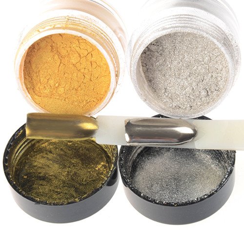 10g/box Mirror Nail Glitter Powder Gorgeous Nail Art Chrome Pigment Glitters Silver