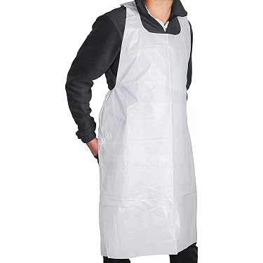 Genware NEV-EBA Einweg-Schürze Blau – 100 Stück, One-Size, Praktisch Für Gastro & Handwerk