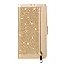 Produktbild Mlorras Hülle für Samsung Galaxy S10+ 6.4 Zoll / S10 Plus, Reißverschluss Bling Leder Handyhülle Klappbares Brieftasche Schutzhülle Wallet Case mit Integrierten Kartensteckplätzen Gold