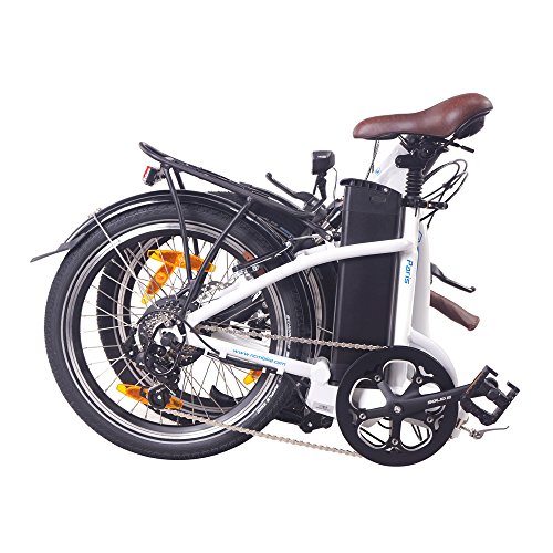 NCM Paris 20 Zoll Elektrofahrrad,E-Faltrad,E-Bike,Pedelec,Klapprad,36V 250W Bafang Motor, 36V Li-Ion Akku mit 14Ah PANASONIC Zellen,weiß,silber,dunkel blau,schwarz - 4