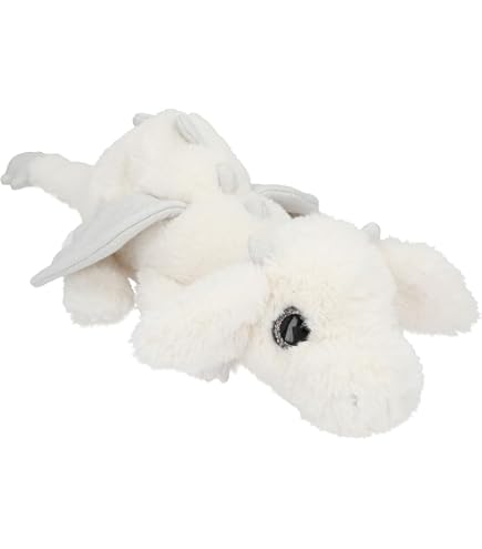 Peluche Depesche TOPModel Drago Bianco Con Ali Rosa – 50 Cm Di Morbidezza, Occhi Scintillanti, Perfetto Per Coccole E Giochi