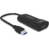 WAVLINK - Adattatore USB 3.0 a HDMI, per scheda video esterna sottile, supporta risoluzione 2048 × 1152, con porta audio per 