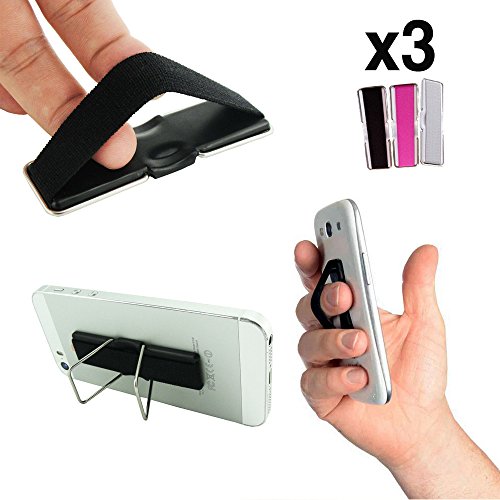 GRIP Agarre El stico para m vil tablet o lector de eBooks Pack de 3 unidades Tira de goma para sujetar el tel fono Correa el stica que se sujeta al dedo Incluye soporte de patas plegables para apoyar el tel fono en la mesa y tenerlo visible reviews GRIP Agarre El stico para m vil tablet o lector de eBooks Pack de 3 unidades Tira de goma para sujetar el tel fono Correa el stica que se sujeta al dedo Incluye soporte de patas plegables para apoyar el tel fono en la mesa y tenerlo visible