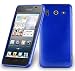 Produktbild Huawei G510 Silikonhülle in BLAU von Cadorabo - TPU Schutzhülle für Huawei G510 Edelstahloptik gebürstet BRUSHED Design – Handyhülle Bumper Case Backcover in BLAU
