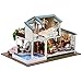 Produktbild OOFAY Dollhouse Miniature Kit & Toys, 3D Holzhausmöbel aus London (mit Musikbewegung + Staubschutz) DIY Spielzeug Modell Montage Handgemacht für Weihnachten Valentinstag Geburtstagsgeschenk