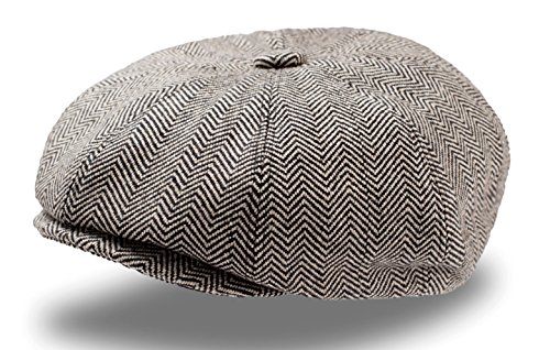 Preisvergleich Produktbild Dandy Coppola Gatsby Filz-Wolle Mütze Coppola Chapeaux Hute Keyone (schwarz)