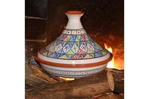 YODECO Tajine, Keramik, Mehrfarbig, 31 x 31 x 8 cm