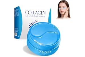 PRETY 60 Patch Occhi con Collagene e Acido Ialuronico-Trattamento Intensivo con Patch Occhiaie e Borse,Maschera Anti-età Idratante,Efficaci Patch Occhi per Borse e Occhiaie