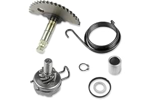 Casenly Kit Albero Avviamento, Kickstarter Pignone, Set di 6 Pignoni di Avviamento, Pignone per Avviamento a Pedale, Set di Riparazione a Molla per GY6 50cc 60cc 80cc 90cc 139QMB Motors Scooter