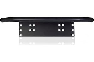 PICAA Staffa per targa, 23 pollici staffa di montaggio per targa, supporto per telaio targa in lega di alluminio Supporto per paraurti Bull Bar Staffa per lampada a LED