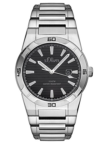 s.Oliver Herren-Armbanduhr Analog Quarz Edelstahl SO-3094-MQ s.Oliver Herren-Armbanduhr Analog Quarz Edelstahl SO-3094-MQ