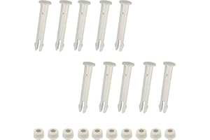 Zueyen Kunststoff-Verbindungsstifte und Gummidichtungen – Ersatz für Schwimmbadverbinder – für Rahmen und Intex Pool-Ersatzteile (5,5 cm), 10 Stück