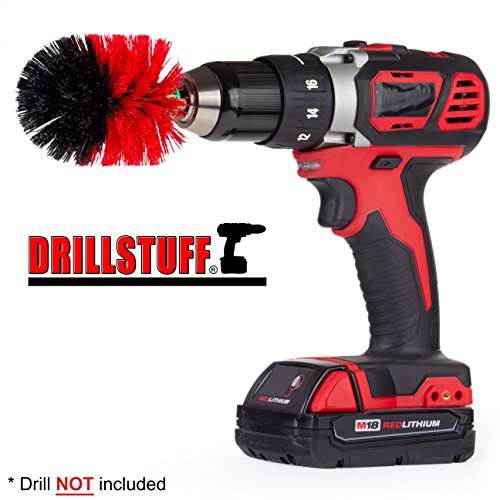 Outdoor - Cleaning Supplies - Mini - Drill Brush - Algae - Bird Bath - Garden Statues - Power Scrub - Gnome - Garden Fountain - Headstones - Granite Cleaner - Deck Brush - Concrete - Spin Brush