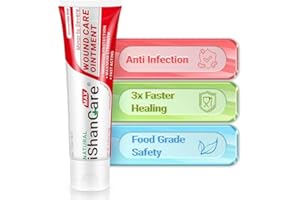 iShanCare® Wundpflegesalbe - Erste-Hilfe-Salbe, 3X schnellere Heilung für Verbrennungen, Geschwüre, Schnitte, Abschürfungen, Dekubitus, Druckgeschwüre, Bein- und Fußwunden, natürliche Wundheilungssalb