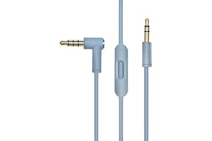 EARLA TEC Replacement Audio Cable Cord Wire with in line Microphone and Control for Beats by Dr Dre Headphones Solo Studio Pro Detox Wireless Mixr Executive Pill (Grey)