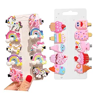 ANNACREATIONS Metal Hair Clips for Women and Girls, Multicolour, 20 Pcs