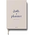 Yop & Tom Undated Daily Planner - Productivity Planner - Weekly and Daily Organizer with Time Slots - Sand
