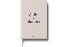 Yop & Tom Daily Planner - Productivity Planner - Weekly and Daily Organizer with Time Slots - Sand