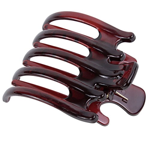 Women Hair Clip - TOOGOO(R)Women Lady Girls Non Slip Grip Large Claw Hair Clip Clamp,Coffee