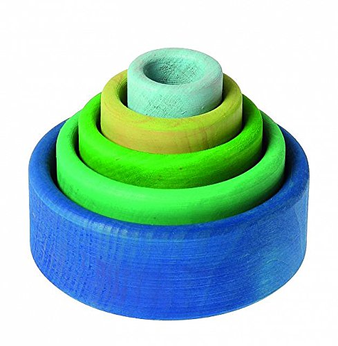 Grimms Spiel Und Holz Design Grimms Schälchensatz ozeanblau