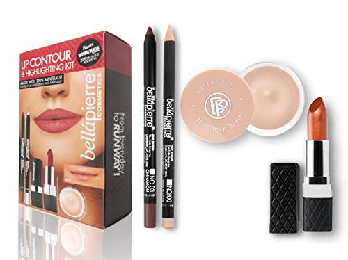 Bellapiarre Cosmetics Lip Contour and Highlighting Kit - Fierce, 1er Pack (1 x 4 Stück)