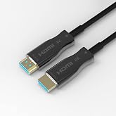 Paugge Ultra Sertifikalı AOC Fiber Hdmi 2.1 Kablo - 48Gbps, 8K 60Hz, 4K 120Hz, 4K 60Hz, eARC, HDR, D-HDR, HDCP2.3, Dolby Visi